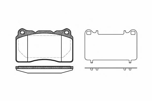 Woking P7663.10 Brake Pad Set, disc brake P766310: Buy near me in Poland at 2407.PL - Good price!