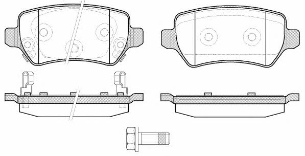 Woking P8573.22 Тормозные колодки дисковые, комплект P857322: Отличная цена - Купить в Польше на 2407.PL!