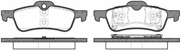 Woking P9623.00 Brake Pad Set, disc brake P962300: Buy near me in Poland at 2407.PL - Good price!