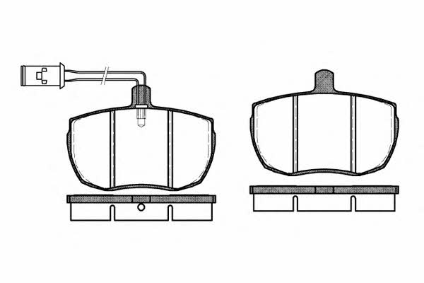 Woking P1563.12 Brake Pad Set, disc brake P156312: Buy near me in Poland at 2407.PL - Good price!