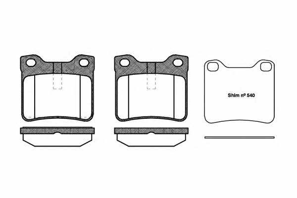 Woking P2213.10 Brake Pad Set, disc brake P221310: Buy near me at 2407.PL in Poland at an Affordable price!