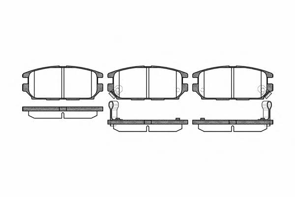 Woking P2563.12 Тормозные колодки дисковые, комплект P256312: Отличная цена - Купить в Польше на 2407.PL!