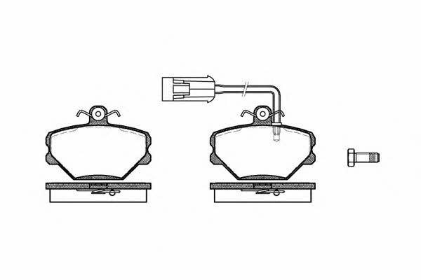 Woking P3643.42 Brake Pad Set, disc brake P364342: Buy near me in Poland at 2407.PL - Good price!