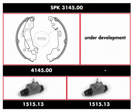 Woking SPK 3145.00 Brake shoe set SPK314500: Buy near me in Poland at 2407.PL - Good price!