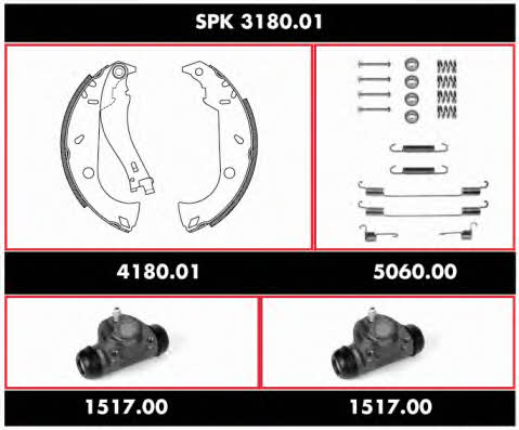 Woking SPK 3180.01 Brake shoe set SPK318001: Buy near me in Poland at 2407.PL - Good price!