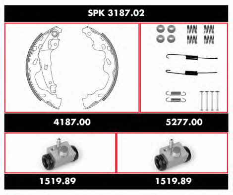 Woking SPK 3187.02 Brake shoe set SPK318702: Buy near me in Poland at 2407.PL - Good price!