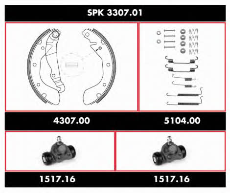  SPK 3307.01 Brake shoe set SPK330701: Buy near me in Poland at 2407.PL - Good price!
