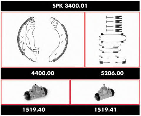 Woking SPK 3400.01 Brake shoe set SPK340001: Buy near me in Poland at 2407.PL - Good price!