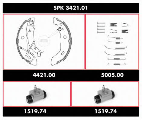 Woking SPK 3421.01 Колодки тормозные барабанные, комплект SPK342101: Отличная цена - Купить в Польше на 2407.PL!