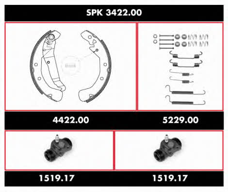  SPK 3422.00 Brake shoe set SPK342200: Buy near me in Poland at 2407.PL - Good price!