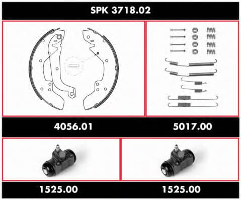  SPK 3718.02 Brake shoe set SPK371802: Buy near me in Poland at 2407.PL - Good price!