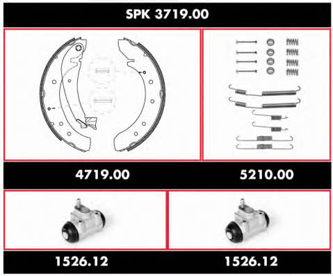 Woking SPK 3719.00 Колодки тормозные барабанные, комплект SPK371900: Отличная цена - Купить в Польше на 2407.PL!