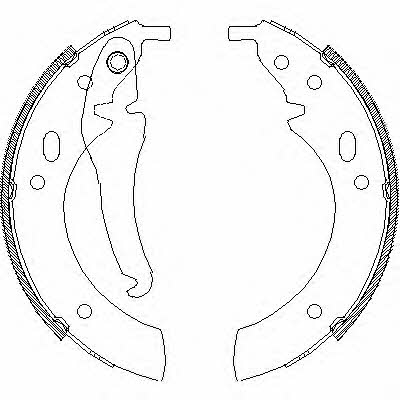 Woking Z4018.00 Brake shoe set Z401800: Buy near me in Poland at 2407.PL - Good price!