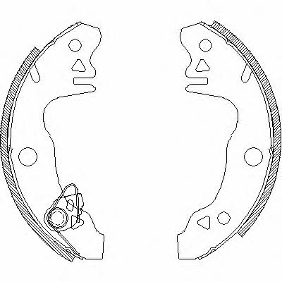 Woking Z4044.00 Brake shoe set Z404400: Buy near me in Poland at 2407.PL - Good price!