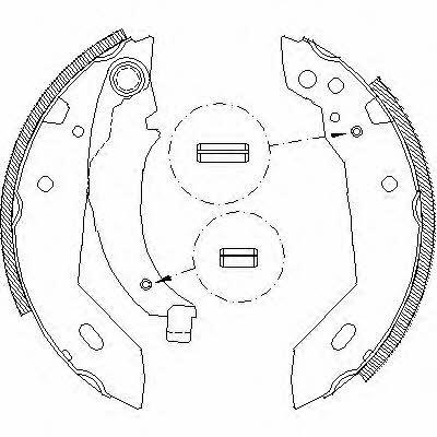 Woking Z4095.00 Brake shoe set Z409500: Buy near me in Poland at 2407.PL - Good price!