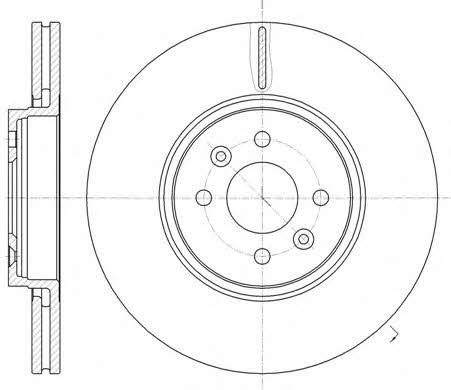 Woking D61049.10 Innenbelüftete Bremsscheibe vorne D6104910: Kaufen Sie zu einem guten Preis in Polen bei 2407.PL!