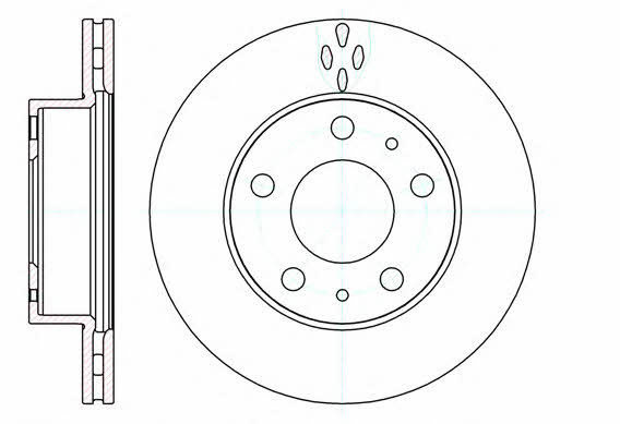 Woking D61204.10 Front brake disc ventilated D6120410: Buy near me at 2407.PL in Poland at an Affordable price!