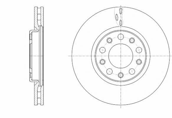 Woking D61389.10 Innenbelüftete Bremsscheibe vorne D6138910: Kaufen Sie zu einem guten Preis in Polen bei 2407.PL!