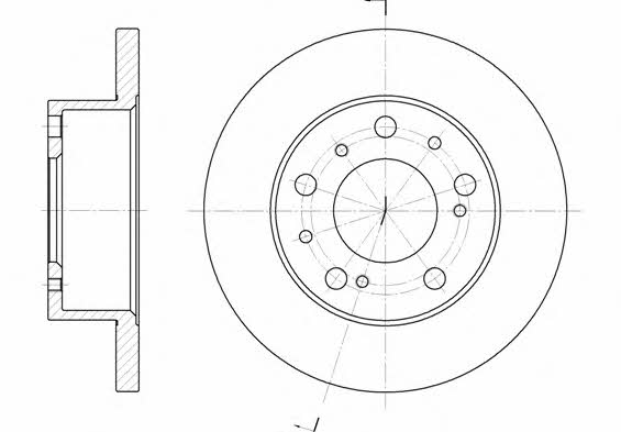 Woking D6169.00 Unbelüftete Bremsscheibe vorne D616900: Kaufen Sie zu einem guten Preis in Polen bei 2407.PL!