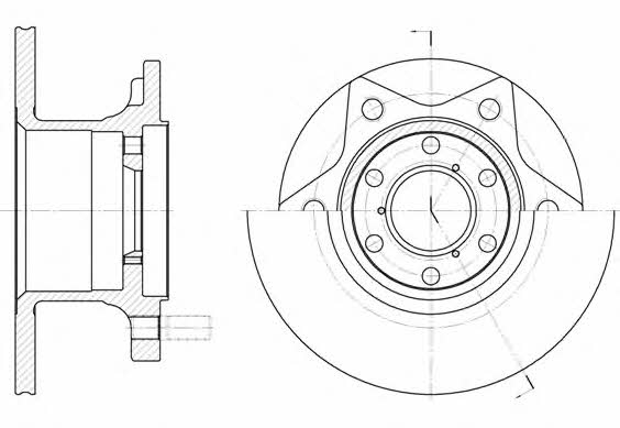 Woking D6242.00 Unventilated front brake disc D624200: Buy near me in Poland at 2407.PL - Good price!