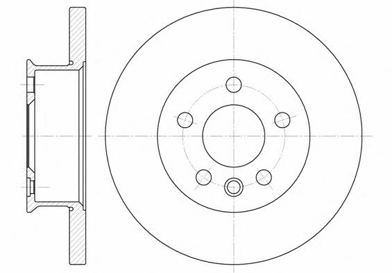 Woking D6481.00 Unbelüftete Bremsscheibe vorne D648100: Kaufen Sie zu einem guten Preis in Polen bei 2407.PL!