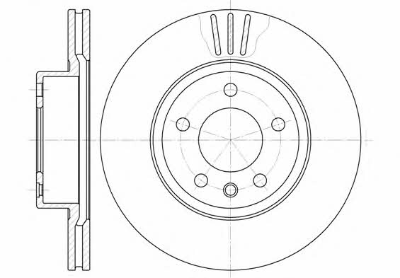 Woking D6490.10 Innenbelüftete Bremsscheibe vorne D649010: Kaufen Sie zu einem guten Preis in Polen bei 2407.PL!