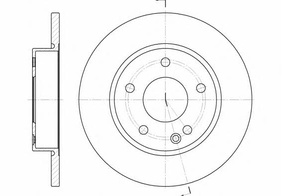 Woking D6526.00 Unbelüftete Bremsscheibe vorne D652600: Kaufen Sie zu einem guten Preis in Polen bei 2407.PL!