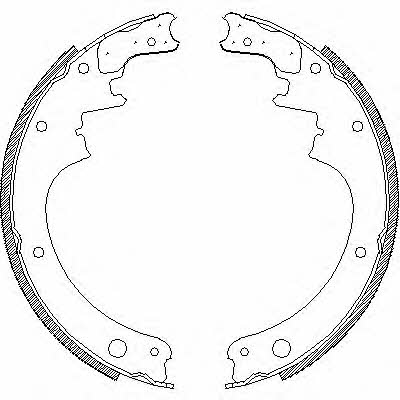 Woking Z4142.00 Brake shoe set Z414200: Buy near me in Poland at 2407.PL - Good price!