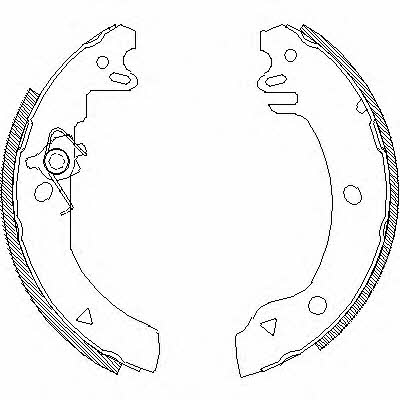 Woking Z4186.00 Brake shoe set Z418600: Buy near me in Poland at 2407.PL - Good price!