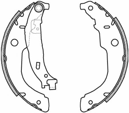 Woking Z4212.00 Brake shoe set Z421200: Buy near me in Poland at 2407.PL - Good price!