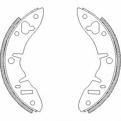 Woking Z4220.00 Brake shoe set Z422000: Buy near me in Poland at 2407.PL - Good price!