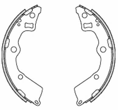 Woking Z4225.00 Brake shoe set Z422500: Buy near me in Poland at 2407.PL - Good price!