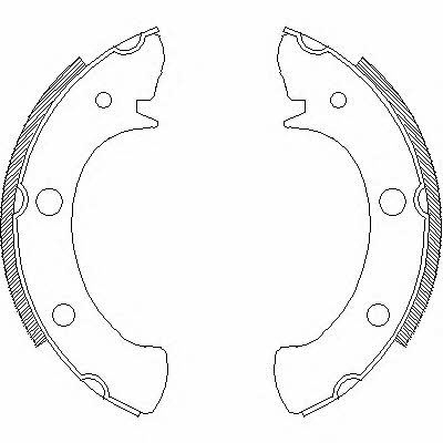 Woking Z4328.00 Brake shoe set Z432800: Buy near me in Poland at 2407.PL - Good price!