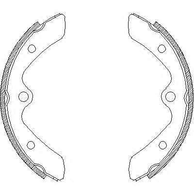 Woking Z4375.00 Brake shoe set Z437500: Buy near me in Poland at 2407.PL - Good price!