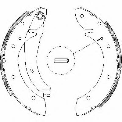 Woking Z4396.02 Brake shoe set Z439602: Buy near me at 2407.PL in Poland at an Affordable price!