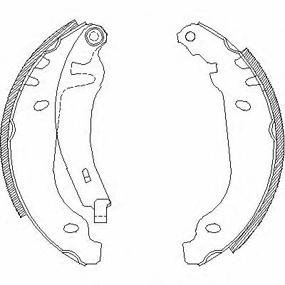 Woking Z4506.01 Brake shoe set Z450601: Buy near me in Poland at 2407.PL - Good price!