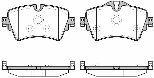 Woking P14993.08 Brake Pad Set, disc brake P1499308: Buy near me in Poland at 2407.PL - Good price!