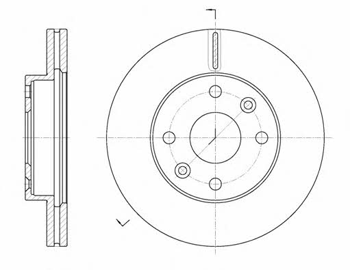 Woking D61116.10 Innenbelüftete Bremsscheibe vorne D6111610: Kaufen Sie zu einem guten Preis in Polen bei 2407.PL!