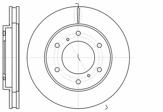 Woking D61118.10 Front brake disc ventilated D6111810: Buy near me in Poland at 2407.PL - Good price!