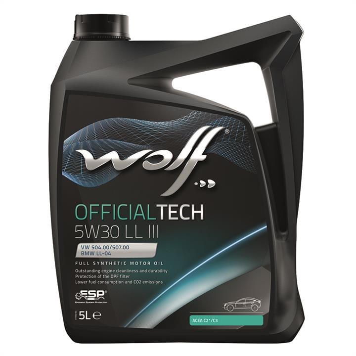 Wolf 8307614 Engine oil Wolf OfficialTech LL III 5W-30, 5L 8307614: Buy near me at 2407.PL in Poland at an Affordable price!