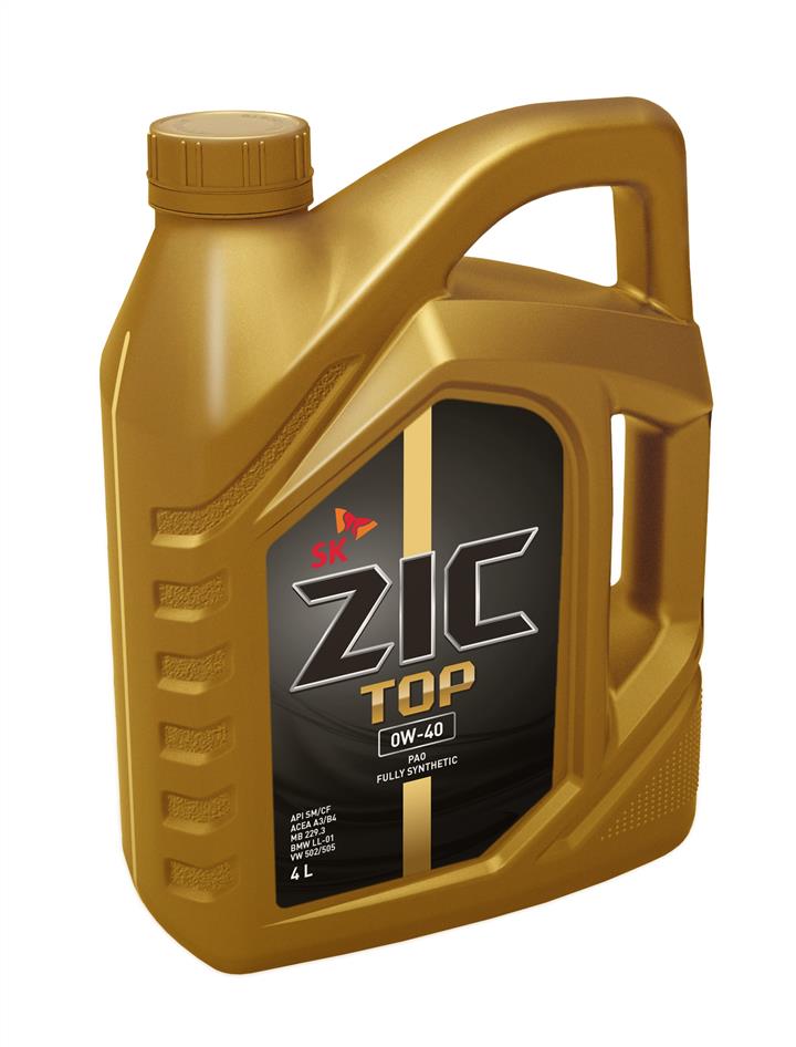 Engine oil ZIC Top 0W-40, 4L ZIC 162611