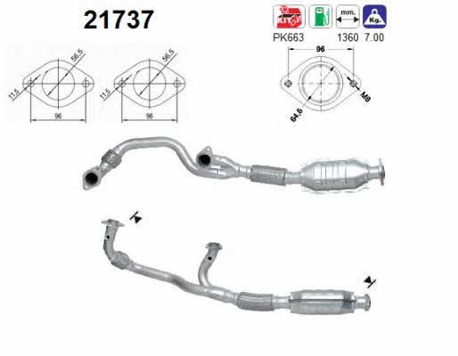 As 21737 Catalytic Converter 21737: Buy near me in Poland at 2407.PL - Good price!