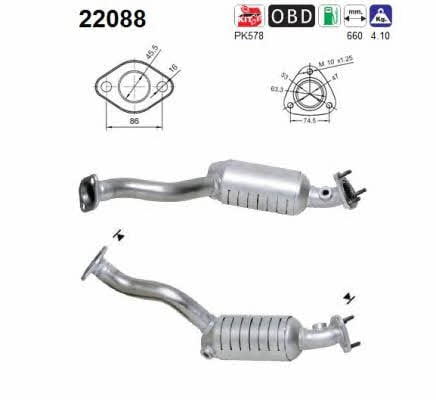 As 22088 Catalytic Converter 22088: Buy near me in Poland at 2407.PL - Good price!