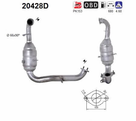As 20428D Catalytic Converter 20428D: Buy near me in Poland at 2407.PL - Good price!