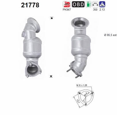 As 21778 Catalytic Converter 21778: Buy near me in Poland at 2407.PL - Good price!