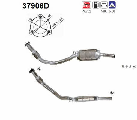 As 37906D Catalytic Converter 37906D: Buy near me in Poland at 2407.PL - Good price!