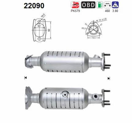 As 22090 Catalytic Converter 22090: Buy near me in Poland at 2407.PL - Good price!