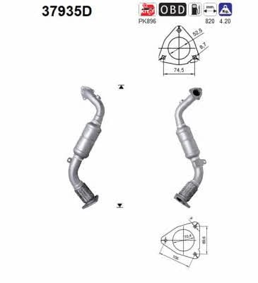 As 37935D Catalytic Converter 37935D: Buy near me in Poland at 2407.PL - Good price!