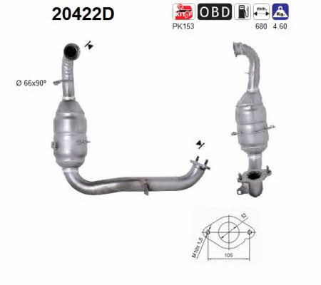 As 20422D Catalytic Converter 20422D: Buy near me in Poland at 2407.PL - Good price!