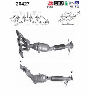 As 20427 Catalytic Converter 20427: Buy near me in Poland at 2407.PL - Good price!